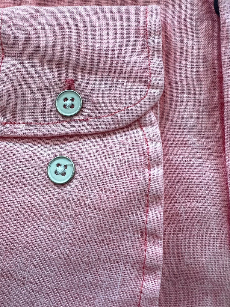 Linen Spread Collar Shirt - Coastal Garment Dyed Sport Shirt