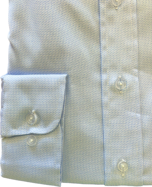 Wrinkle Free Button Down - Blue Birdseye             MULTIPLE COLORS