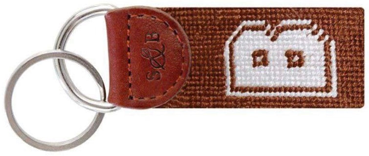 Brown University Needlepoint Key Fob
