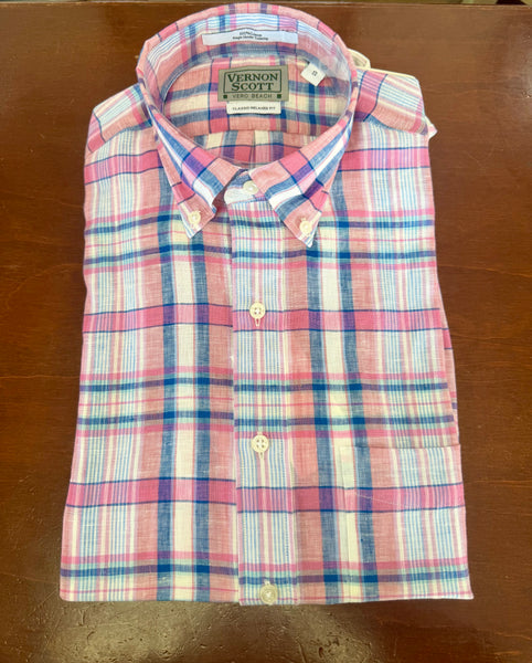 Wrinkle-Free Button Down - Patterned Linens