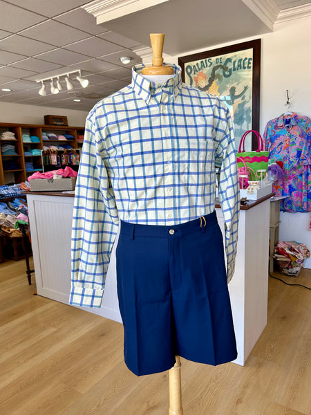 Wrinkle-Free Button Down - Large Windowpane               MULTIPLE COLORS