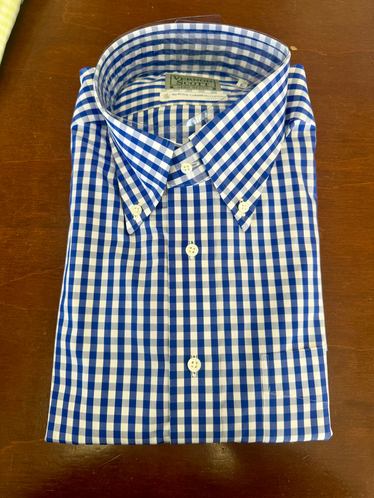 Wrinkle Free Button Down - fine gingham                                                                MULTIPLE COLORS