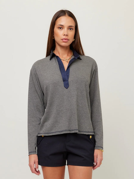 Fifteen Twenty Kendall Sequin Collar Top