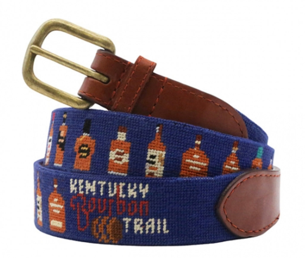 Kentucky Bourbon Trail Needlepoint Belt