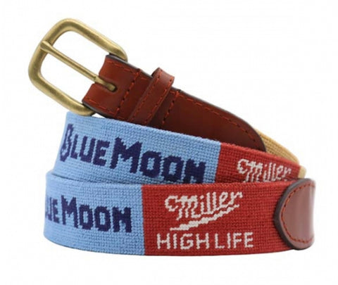 Great American Beer Labels Needlepoint Belt