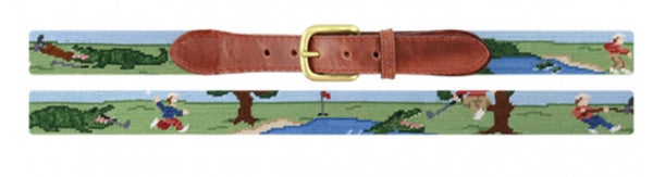 Beware of Gators Needlepoint Belt