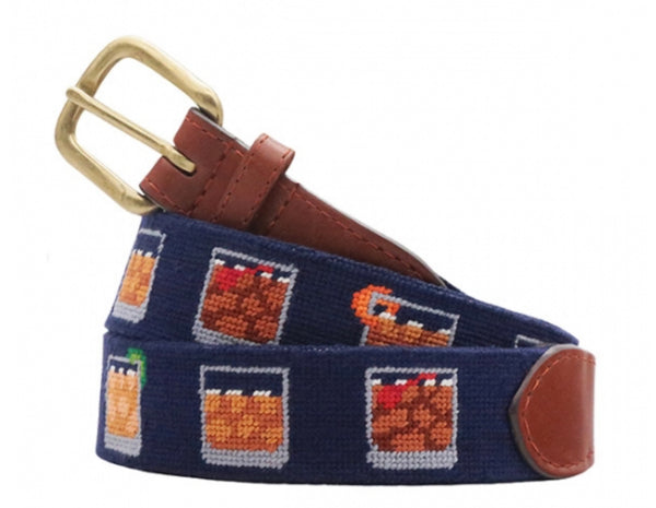 Bourbon Five Ways Needlepoint Belt