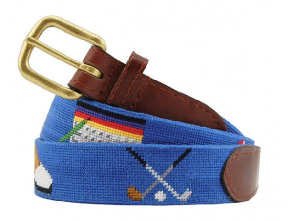 Golfer’s Life Needlepoint Belt