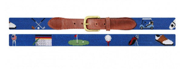 Golfer’s Life Needlepoint Belt