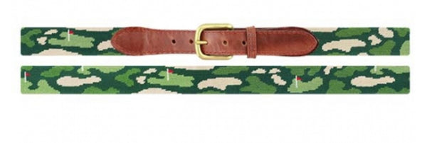 Golfer’s Camo Needlepoint Belt