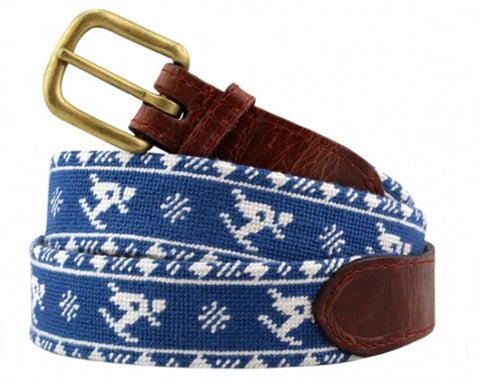 Skier Fairisle Needlepoint Belt