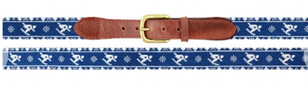 Skier Fairisle Needlepoint Belt