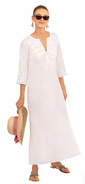 Embroidered Reef Caftan