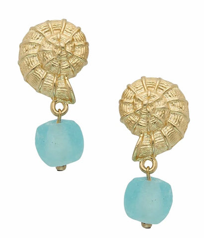 Shell Drop Earrings