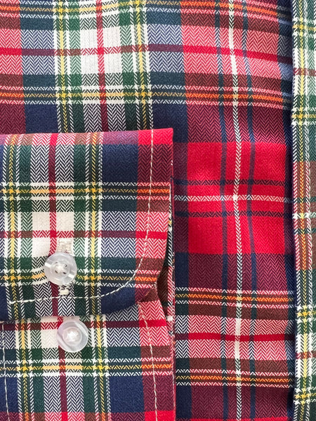 Wrinkle Free Button Down - Holiday Plaid