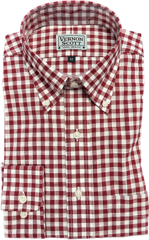 Wrinkle Free Button Down - Gingham           MULTIPLE COLORS