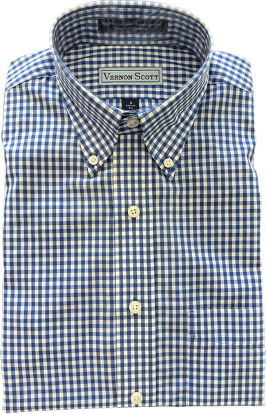 Wrinkle Free Button Down - fine gingham                                                                MULTIPLE COLORS