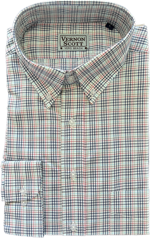 Wrinkle Free Button Down - small multi plaid