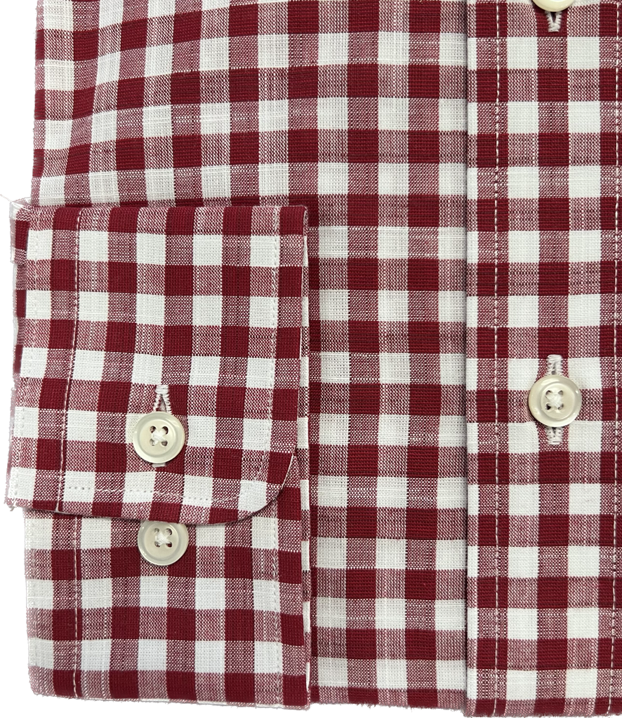 Wrinkle Free Button Down - Gingham           MULTIPLE COLORS