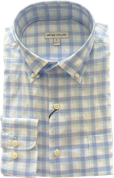 Summer Soft Cotton Sport  Shirt - Multi Blue Palid