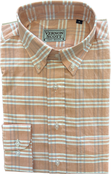 Wrinkle Free Button Down - Sorbet Plaids          MULTIPLE COLORS