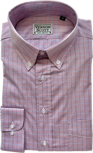 Wrinkle Free Button Down - Soft 3-Color Tattersall                MULTIPLE COLORS