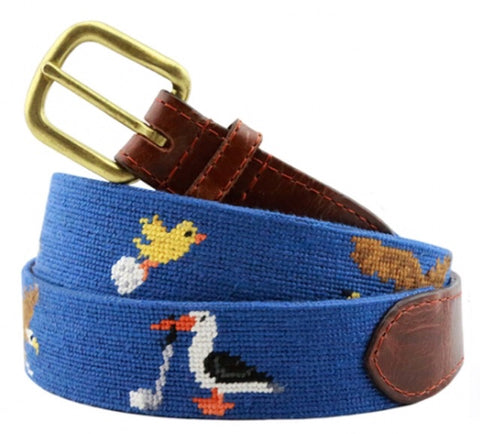 Birdie Eagle Albatross Needlepoint Belt