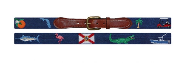 Florida Life Needlepoint Belt