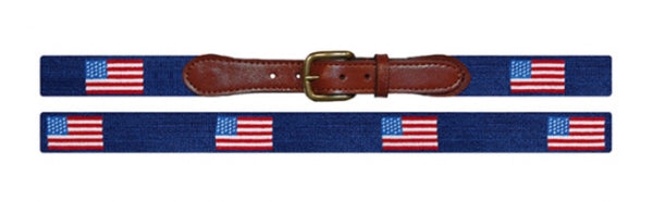 American Flag Needlepoint Belt